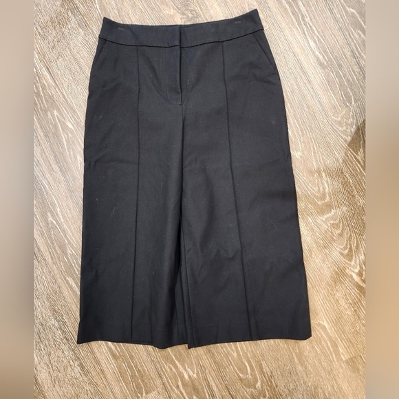 Kate Spade‎ Rambling Roses Black Stretch Twill Culotte size 12 New with Tags - Picture 4 of 9